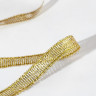 Лента Парча, цвет Золото, ширина 6 мм, от 5 ярдов по выбору (АртУзор)