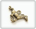 Металлическая подвеска "Лошадь", цвет Античная медь