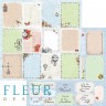 Набор бумаги из коллекции "Краски осени", 12 листов (FLEUR design)