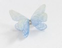 Бабочка шифоновая маленькая, 3 см, цвет Голубой