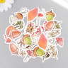 Набор декоративных бумажных наклеек "Лесной урожай", 46 штук (Китай)