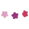 Набор бусин для творчества "Цветы": светло-розовые, розовые, фиолетовые, 10 мм, 30 г (Остров сокровищ)  