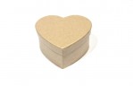 Заготовка коробочки из папье-маше Сердце, 9х10х4,5 см 
