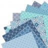 Набор бумаги 15*15 см из коллекции Moroccan Blue, 32 листа (Papermania) 