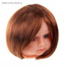 Волосы для кукол (парик), прямые короткие (каре), d=11-12 см, цвет Каштановый