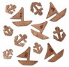 Набор деревянных мини-фигурок "Якоря и кораблики" (Studio Calico)