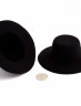 Шляпа миниатюрная, круглая, цвет Черный