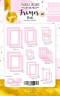 Набор рамочек и элементов из картона с фольгированием, цвет Pink (Розовый) #1, 39 шт. (Фабрика декору)