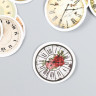 Набор декоративных бумажных наклеек "Винтажные часы", 45 штук (Китай)