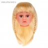 Волосы для кукол (парик), прямые с косичками, d=8-9 см, цвет Блондин
