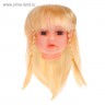 Волосы для кукол (парик), прямые с косичками, d=11-12 см, цвет Блондин