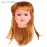 Волосы для кукол (парик), прямые с косичками, d=11-12 см, цвет Каштановый