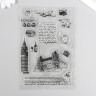 Набор силиконовых штампов "Поездка в Лондон", 13 штук (Артузор)