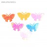 Бабочка из ткани, Блестящая, цвет Микс, набор 50 шт. (Артузор)