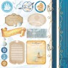 Набор бумаги "Blue Sea", 8 листов (BeeShabby)
