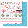 Набор бумаги из коллекции "Сны о Японии" (Japanese Dream), 6 листов (Scrapberry's) 