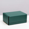 Коробка самосборная, цвет Изумрудный, 22х16,5х10 см