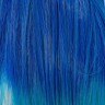 Трессы прямые Короткие, длина 15 см, 100 см, 1 шт., цвет Сине-голубой