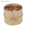 Подарочная круглая коробка "Ореховый рай", 9.5 х 8 см (Артузор)