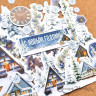 Набор высечек из коллекции "Дачный Новый год" Детали синие, 34 штуки (ScrapMania)