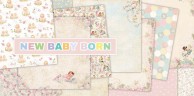 Набор бумаги 30,5*30,5 см из коллекции New Baby Born, 6 листов (1/2 полного набора) (Craft&Youdesign) 