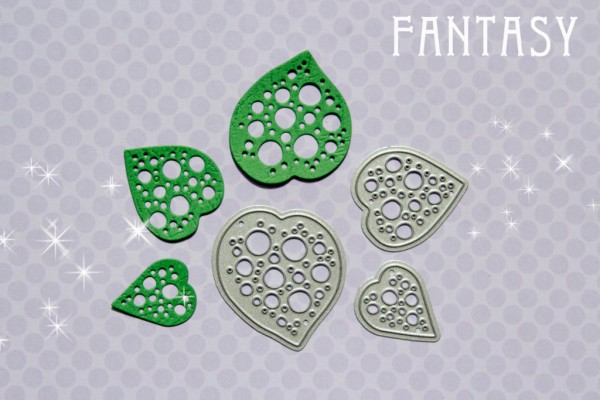 Ножи для вырубки из коллекции "Листья" Воздушные (Fantasy, Россия) 