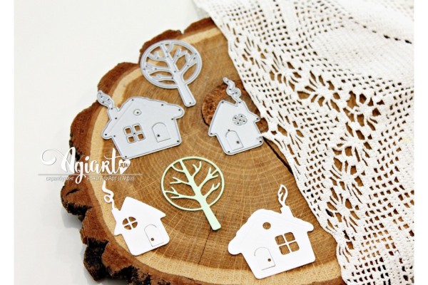 Набор ножей для вырубки "Домики" (Agiart, Россия)