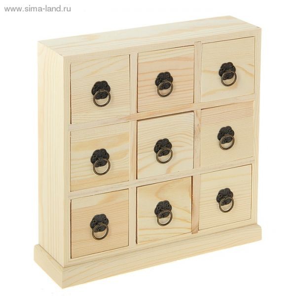 Заготовка для декорирования Шкатулка "Девять ящичков"