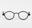 Миниатюрные очки для кукол без стекол сборные, размер 9*3 см, цвет Черный, 1 шт.