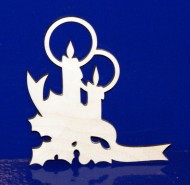 Деревянная вырубка "Свечи", 1 штуки (Scrapbery's)