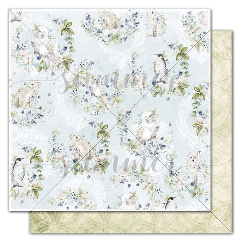 Бумага из коллекции "Northern lights" Walking in the North (Summer Studio, Россия) 