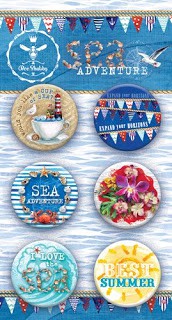 Набор фишек из коллекции "Sea Adventure" (BeeShabby)  