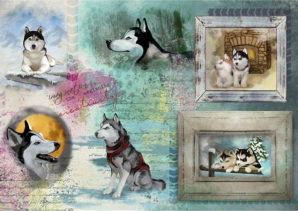 Бумага рисовая для декупажа "Лайки" формат А3, 1 лист (Craft Premier)