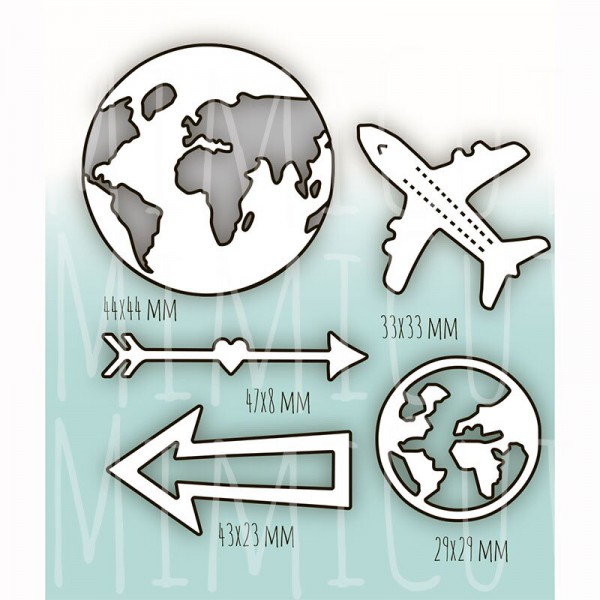 Набор ножей для вырубки "Пристегните ремни" (MiMiCut, Россия)