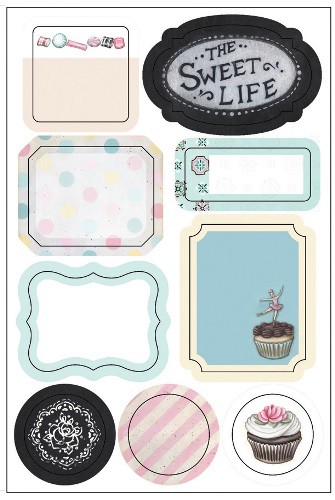 Стикеры Washi Labels из коллекции Sweet Life (Melissa Frances)