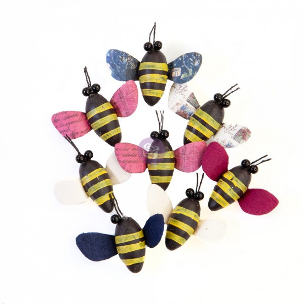 Набор украшений-пчёлок из коллекции "Darcelle" Buzzing Around, 8 шт. (Prima Marketing)   
