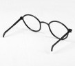 Миниатюрные очки для кукол без стекол сборные, размер 13,7*4,6 см, цвет Черный, 1 шт.