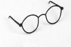 Миниатюрные очки для кукол без стекол сборные, размер 13,7*4,6 см, цвет Черный, 1 шт.