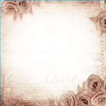 Суперцена! Суперхит! Бумага дизайнерская "Винтажные розы на бежевом"