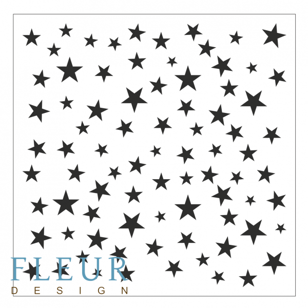 Трафарет "Звезды" (Fleur Design)  