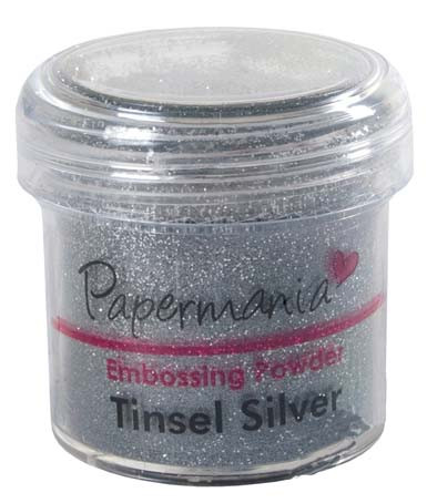 Пудра для эмбоссинга, цвет Серебристые блёстки (Papermania)  