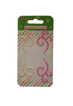 Аппликация из полужемчужинок из коллекции "Зимние каникулы" #2 (Scrapberry's) 