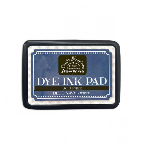 Штемпельная подушечка "Dye Ink Pad", цвет Темно-синий (Stamperia)