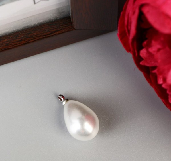 Декоративная подвеска "Жемчужина-капелька с петелькой", 1 шт.  (АртУзор)