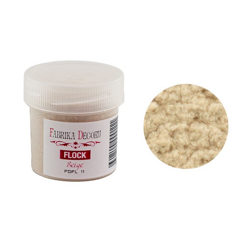 Бархатная пудра "Флок-оксамит", цвет Беж, 20 мл (Фабрика декору, Украина)