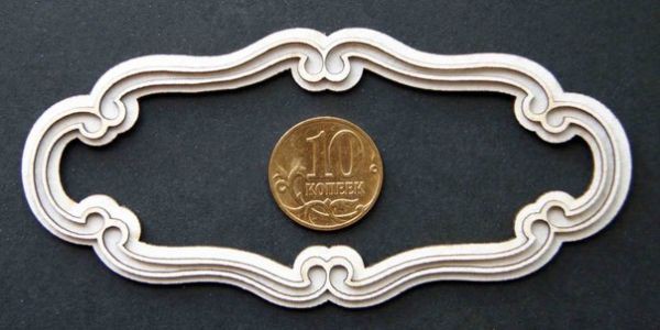 Фигура из чипборда "Рамочка вырезная двойная", 2 штуки в комплекте (By Mama Yaga, Россия)