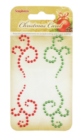 Аппликация из полужемчужинок из коллекции "Ночь перед рождеством" (Scrapberry's)  