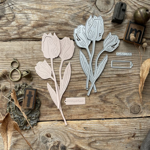 Набор ножей для вырубки "Я молодой тюльпан" (MiMiCut, Россия)