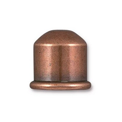 Окончание "Купол" TierraCast, 10мм, античная медь, 1 шт.