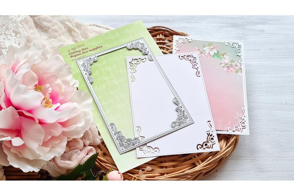 Нож для вырубки "Рамка-подложка для фото 10*15 см Изящная"#2 (Agiart, Россия) 